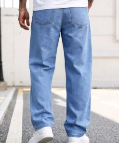 Alternative view of METRONAUT Men Loose Fit Mid Rise Light Blue Jeans
