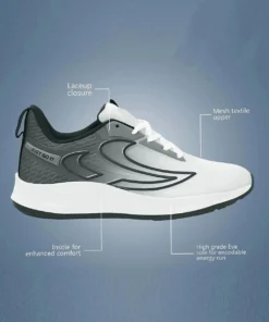 Alternative view of Nobelite Premium Sports ,Gym, Trending, Stylish Running Shoes For Men (Black, White , 7)