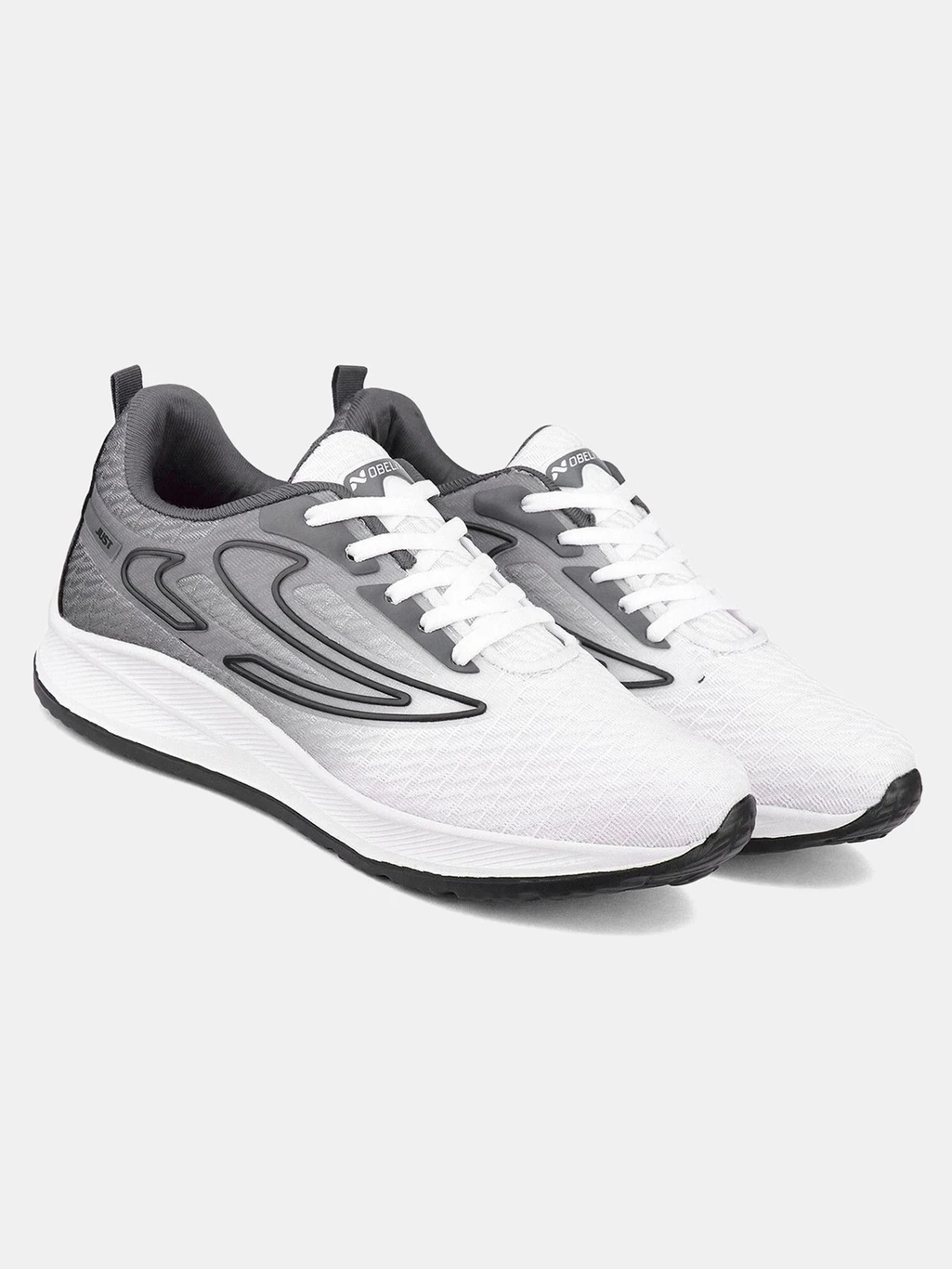 Nobelite Premium Sports ,Gym, Trending, Stylish Running Shoes For Men (Black, White , 7) - Image 4