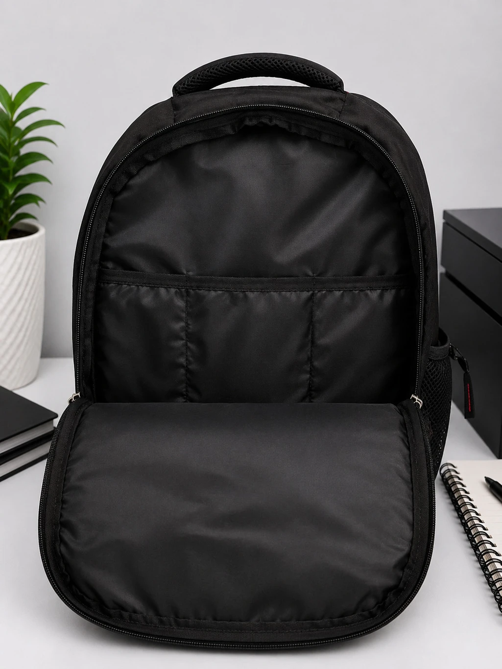 Carry Company Medium 22 L Laptop Backpack Carry Co. 22L Smart Laptop Backpack for Office, College & Travel | Black (Black) - Image 4