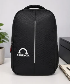 Carry Company Medium 22 L Laptop Backpack Carry Co. 22L Smart Laptop Backpack for Office, College & Travel | Black (Black)