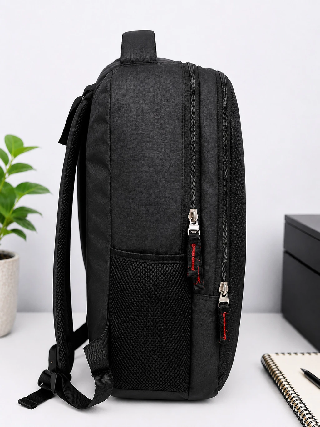 Carry Company Medium 22 L Laptop Backpack Carry Co. 22L Smart Laptop Backpack for Office, College & Travel | Black (Black) - Image 5