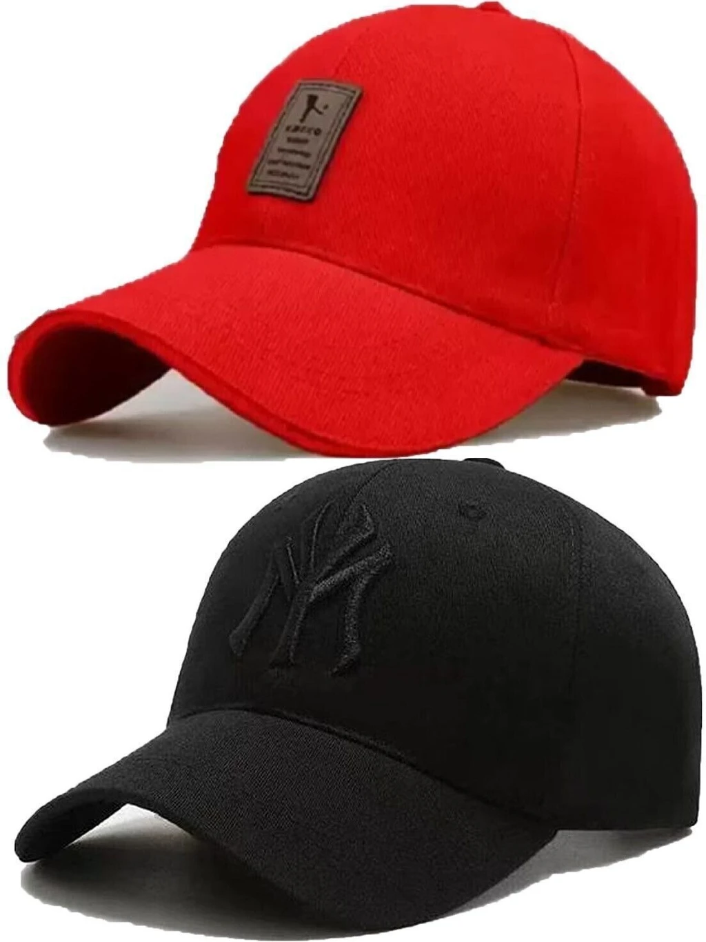 ILLARION Embroidered, Self Design, Solid, Printed Sports/Regular Cap (Pack of 2)