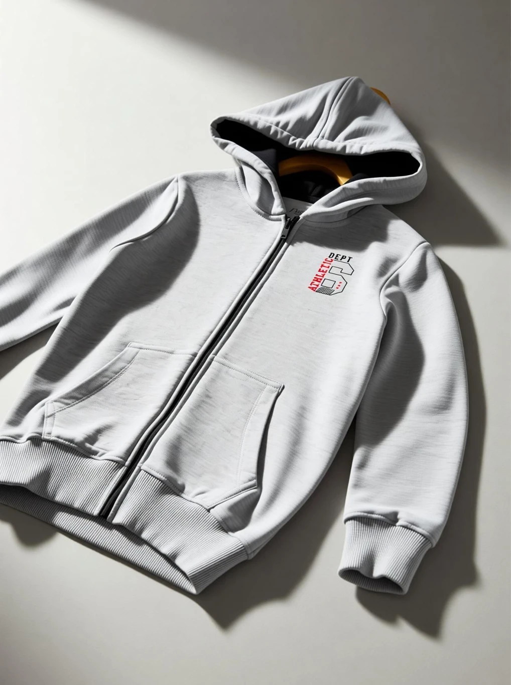 MIST N FOGG Boys Printed Hooded Neck Grey Sweater - Image 4